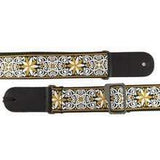 The Music Trunk Flower Swirl Floral Guitar Strap perfect gift for the aspiring musician